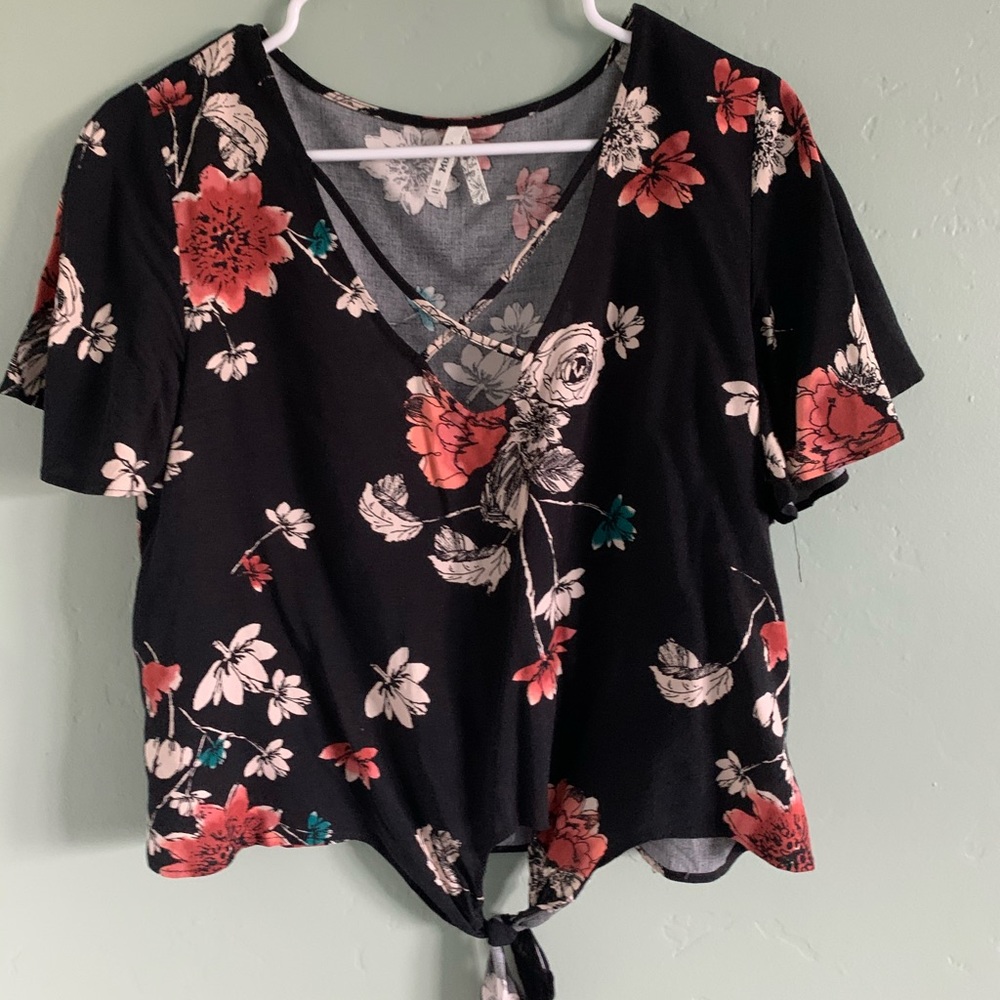 floral crop top